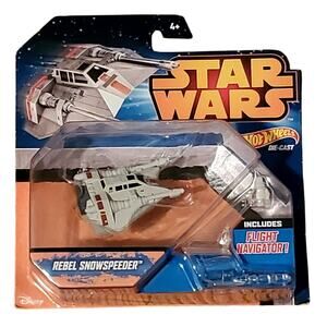 Hot Wheels Die-cast Star Wars Rebel Snow Speeder Flight Navigator Starships